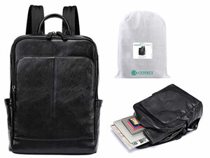 کوله پشتی چرم اصل ضدآب کوتتسی Coteetci Luxury backpack 14032-BK