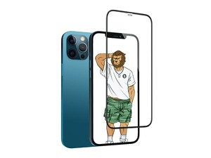 محافظ صفحه نمایش شیشه ای آیفون 12 پرو مکس گرین Green iphone 12 Pro Max 3D Silicone+ Full Curved &amp; HD Glass