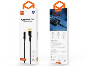 خرید کابل شارژ سریع و انتقال داده لایتنینگ مک دودو Mcdodo CA-806 Auto Power Off Lightning Data Cable 1.8m از جانبی