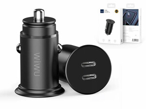 شارژر فندکی فست شارژ ماشین تایپ سی 40 وات ویوو PC400