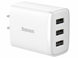 خرید شارژر دیواری یواس‌بی 17 وات بیسوس Baseus Compact Charger 3U US CCXJ020201