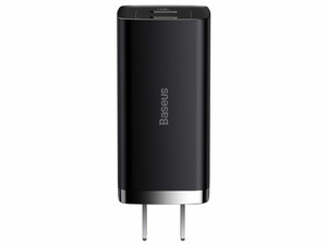 شارژر دیواری سوپر فست شارژ 65 وات با دو درگاه تایپ‎سی بیسوس Baseus Charger 67W 2Type-C US CCGL000101