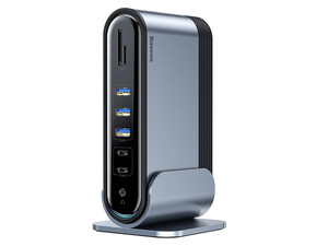 هاب و تبدیل 16 پورت بیسوس Baseus Working Station Multifunctional Type-C CAHUB-BG0G