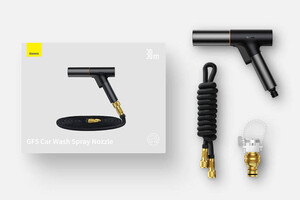 خرید نازل و شلنگ کارواش 7.5 متری بیسوسBASEUS CPGF000001 Car Wash Spray Gun Nozzle GF5 750cm