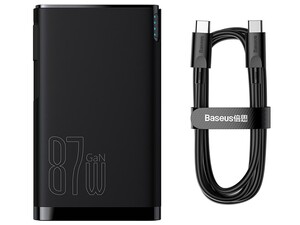 شارژر دیواری و پاوربانک 10000 همراه با کابل تایپ‌سی یک متری بیسوس Baseus Power Station 4 Hybrid GaN Power Bank &amp; Adaptor PPHD010001