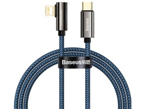 کابل شارژ لایتنینگ به تایپ سی 20 وات 2 متری بیسوس Baseus Legend Mobile Game Elbow Cable CACS000303