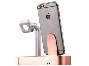 شارژر بی سیم و پایه نگهدارنده گوشی آیفون کوتتسی Coteetci Base5 2in1 iPhone&Apple Watch Stand CS2095-TS