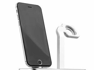 شارژر بی سیم و پایه نگهدارنده گوشی آیفون کوتتسی Coteetci Base5 2in1 iPhone&Apple Watch Stand CS2095-TS