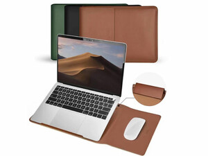 کاور مک بوک پرو/ایر 13 اینچ با قابلیت هولدر و پد موس کوتتسی Coteetci Multi Functional Leather Liner Bag MacBook Pro/Air 13" MB1087