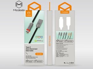 کابل شارژ و انتقال داده 1.5 متری تایپ سی مک دودو MCDODO Auto Disconnect Cable Type-C 1.5M CA-2886