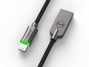 کابل شارژ و انتقال داده 1.8 متری لایتنینگ مک دودو MCDODO Auto Disconnect Lightning Data Cable 1.8M CA-390 دارای نشانگر LED