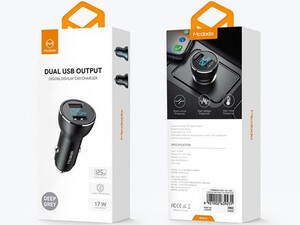 شارژر فندکی 2 پورت مک دودو MCDODO Dual USB Output Car Charger CC-674 دارای کیفیت ساخت بالا