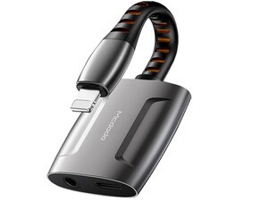 مبدل لایتنینگ به لایتنینگ و صدا مک دودو Mcdodo CH-634 Lightning to Lightning &amp;3.5mm Adapter