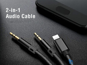 کابل صدا mcdodo 2 in 1 audio cable