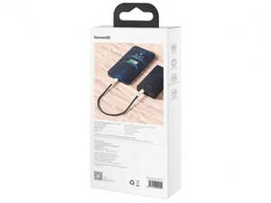 کابل داده و شارژ سریع تایپ‎سی به لایتنینگ 25 سانتی‌متری بیسوس Baseus Cafule Series Metal Data Cable Type C to Lightning 20W CATLJK-01