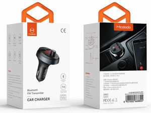 شارژر فندکی با قابلیت پخش موسیقی و تماس مک دودو Mcdodo Car Charger Blutooth FM Transmitter CC-6880