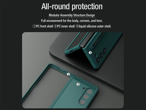 خرید قاب محافظ سامسونگ زد فولد 5 نیلکین Nillkin Flex Pure Fold S-Pen Version protective cover case for Samsung Galaxy Z Fold 5 ,W24