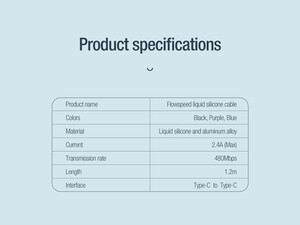 کابل دو سر تایپ سی سیلیکونی نیلکین Nillkin Flowspeed liquid silicone cable Type-C to Type-C 60W