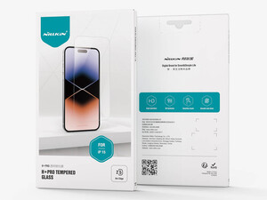 محافظ صفحه نمایش شیشه ای آیفون 15 نیلکین NillkinApple iphone 15 H+Pro tempered glass