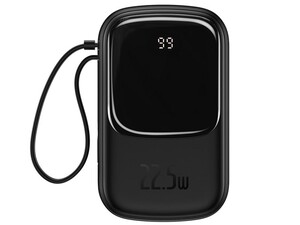 پاور بانک سریع بیسوس با کابل متصل تایپ سیBaseus Qpow Digital Display 20000mAh 22.5W PPQD-I01