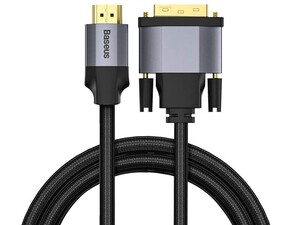 کابل تبدیل اچ دی ام آی به دی وی آی بیسوس Baseus Enjoyment 4K HDMI Male To DVI Male Cable 2m CAKSX-G0G