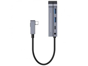 هاب چندکاره بیسوس Baseus Bend Angle Multi-Functional Type C HUB 60W CAHUB-CWJ0G (Upgrade)