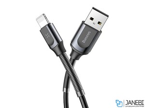 کابل شارژ و انتقال داده لایتنینگ تلفنی بیسوس Baseus Double Sring Lightning Cable 1.2M