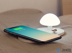 شارژر وایرلس بیسوس Baseus Mushroom Lamp Desktop Wireless Charger