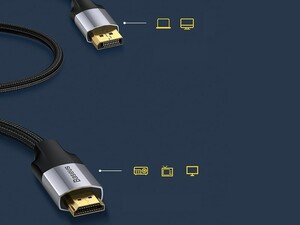 کابل اچ دی ام آی بیسوس Baseus Enjoyment Series DP HDMI Cable 2M