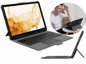 کیف کلاسوری کیبورد دار تبلت سامسونگ اس 7 پلاس و اس 8 پلاس نیلکین Nillkin Case Samsung Galaxy Tab S8 Plus ,S8+ 5G, S7 Plus