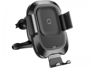 پایه نگهدارنده و شارژر وایرلس گوشی موبایل بیسوس مدل  Smart Vehicle Bracket Wireless Charger WXZN-01