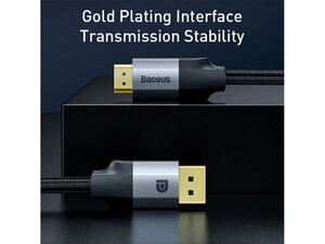 کابل دیسپلی پورت به اچ دی ام آی بیسوس Baseus DisplayPort Male to HDMI Male Cable 2m