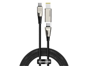 کابل دو سر تایپ سی به دی سی بیسوس Baseus Flash one for two Fast Charge Cable 100W 2m