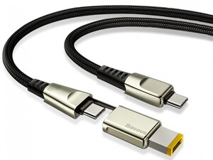 کابل دو سر تایپ سی به دی سی بیسوس Baseus Flash one for two Fast Charge Cable 100W 2m