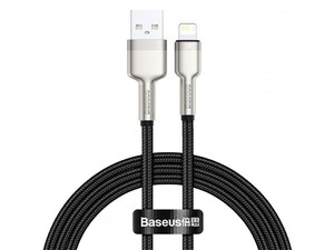 کابل شارژ سریع و انتقال داده لایتنینگ بیسوس Baseus Cafule Metal Lightning Cable 1m 2.4A