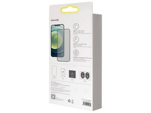 محافظ صفحه نمایش شیشه‌ ای حریم شخصی بیسوس آیفون 12و 12پرو Baseus Privacy 0.3mm Full screen & Full glass