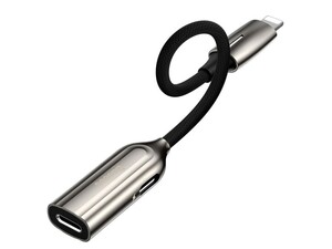 مبدل لایتنینگ به 2 لایتنینگ بیسوس Baseus Audio Converter L55 2in1 Male to Dual ip Famale Adapter