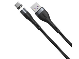 کابل شارژ سریع آهنربایی تایپ سی بیسوس Baseus Zinc Magnetic Type-C Cable 5A 1m