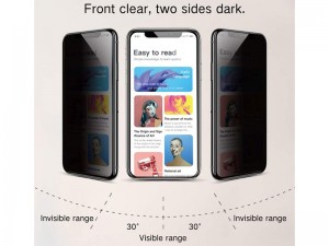 محافظ صفحه نمایش بوف مدل 5D Privacy مناسب برای گوشی موبایل آیفون X