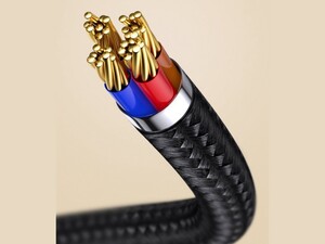کابل شارژ و انتقال داده 1 متری آهنربایی میکرو یو اس بی بیسوس Baseus Zinc Magnetic Cable MicroUSB 1M دارای هسته های مسی باکیفیت