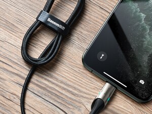 کابل شارژ و انتقال داده 1 متری تایپ سی به لایتنینگ بیسوس Baseus Fish Eye Cable 1M با قابلیت سرعت انتقال فایل 480مگابیت بر ثانیه