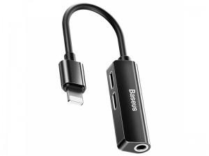 مبدل لایتنینگ به جک 3.5 میلی‌متری بیسوس مدل Audio Converter L52