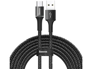 کابل شارژ و انتقال داده میکرو یو اس بی بیسوس Baseus Halo MicroUSB Cable 3m