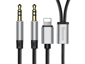 کابل صدا دو سر بیسوس Baseus L33 iP&amp;3.5mm to 3.5mm AUX Audio Cable