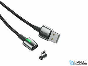 کابل آهنربایی لایتنینگ بیسوس Baseus Lightning Zinc Magnetic Cable 2m/1.5A