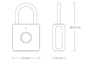 خرید قفل چند منظوره هوشمند شیائومی Xiaomi Youdian Kitty Smart Fingerprint Padlock YD-K1