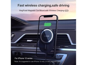 پایه نگهدارنده و شارژر مگنتی داخل خودرو نیلکین Nillkin MagRoad Magnetic Car Mount with Wireless Charging