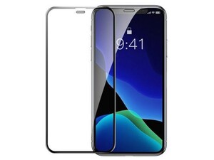 محافظ صفحه نمایش شیشه ای و محافظ اسپیکر دوتایی بیسوس آیفون Baseus Full Glass Screen iPhone XS Max
