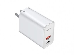 آداپتور فست شارژ 30 وات بیسوس Baseus BS-EU905 USB-C/USB-A Quick Travel Charger