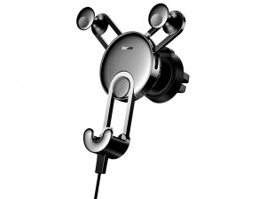 پایه نگهدارنده گوشی موبایل بیسوس مدل Yy Vehicle Mounted Holder SULYY-01 بهمراه کابل لایتنینگ